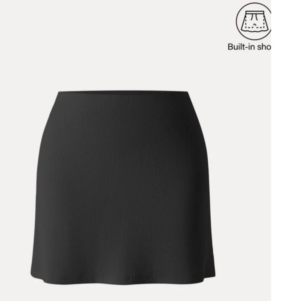 NWT OGL Move Black Built-in Shorts Activewear Mini Skort Skirt Womens Size Small